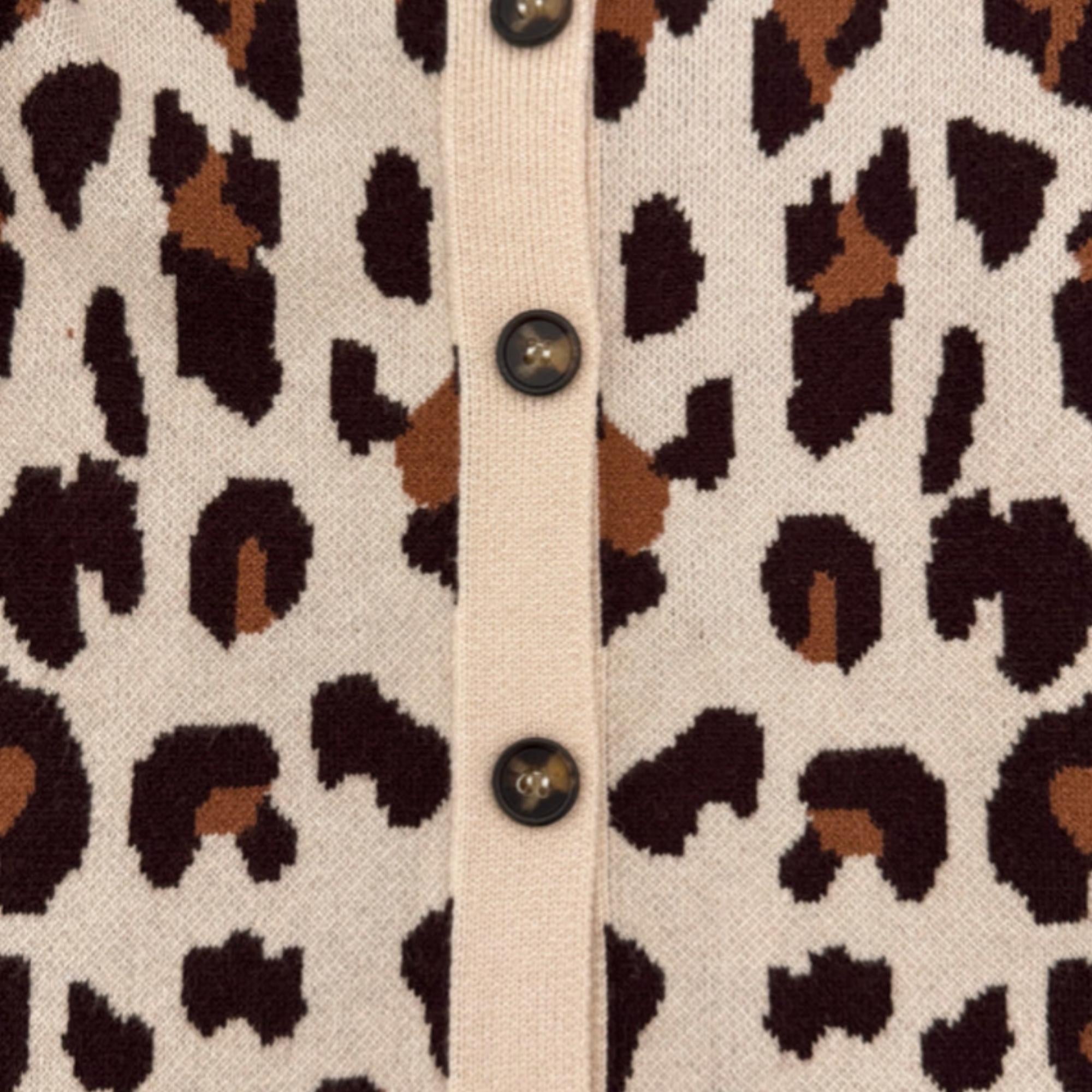 Girls Leopard Cardigan | Baby Toddler Cheetah Button Down Sweater | Kids Knit Cardigan | Boutique Fall Outfit | Sizes 6M-16 Years