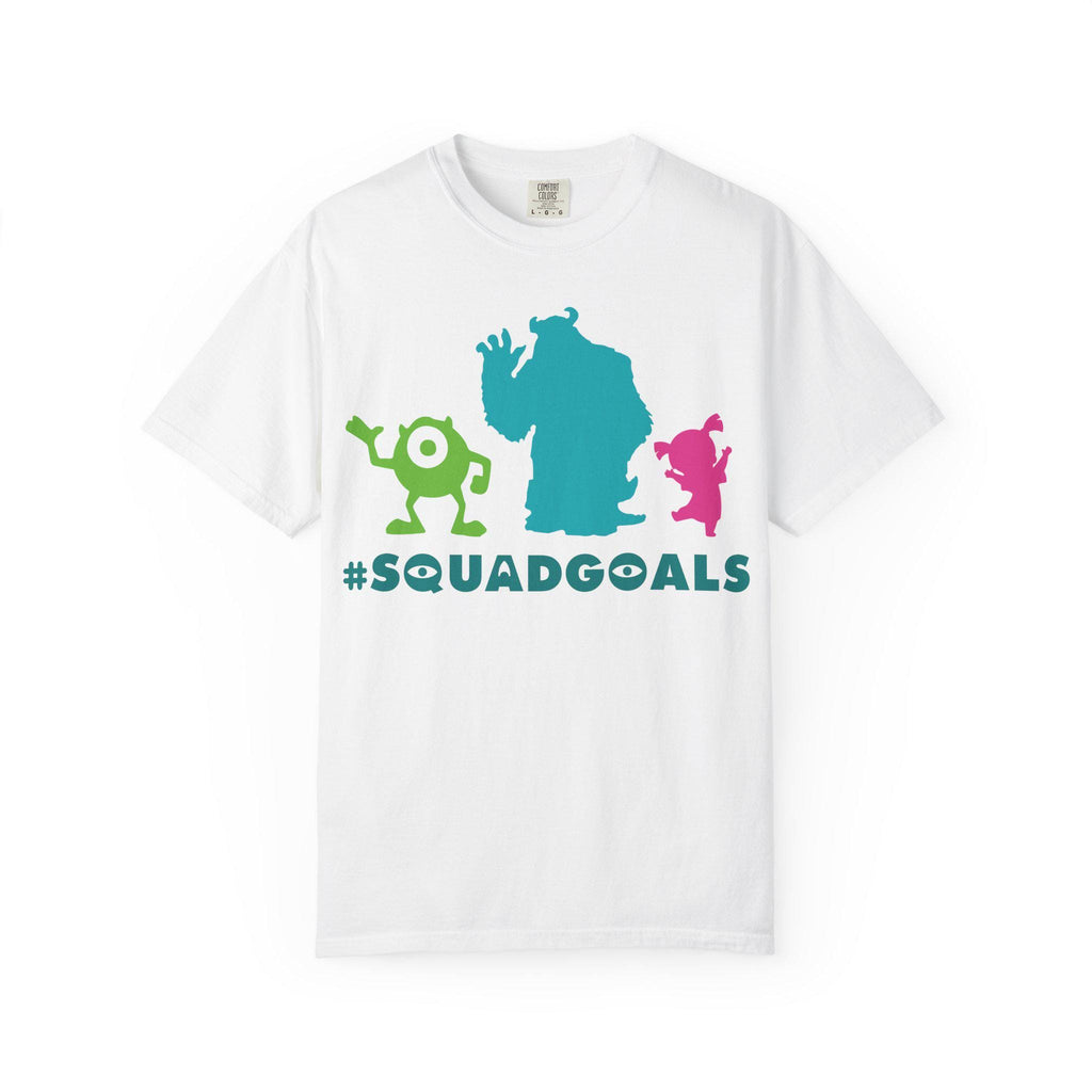 Monster's Inc #SQUADGOALS T-shirt | Mike Sulley Boo Silhouettes, Unisex Fit, Matching Disneyland Disney World Tees, Black Or White