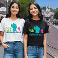 Monster's Inc #SQUADGOALS T-shirt | Mike Sulley Boo Silhouettes, Unisex Fit, Matching Disneyland Disney World Tees, Black Or White