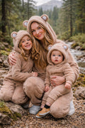 Mommy and Me Matching Bear Onesies, Mom & Baby Outfit, Family Matching Pajamas, Baby Shower Gift, Cute Bear Romper Set