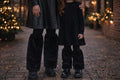 Mommy & Me Black Fuzzy Leg Warmers | Matching Mom and Daughter Leg Warmers | Toddler Girls Leg Warmers