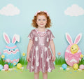 Pink Sequin Bunny Dress, Girls Spring Easter Outfit, Toddler Baby Cute Rabbit, Spring Celebration Apparel