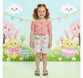RESTOCKED! Girls/Toddler/Baby Pink Pastel Plaid Tie Short Set, 6 12 18 Months 2T 3T 4T 5 6 7 8 10 12 14 16, Outfit Easter Bunny Pictures