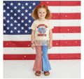 Girls/Toddler/Baby "American Sweetie" Bell Bottom Set, Patriotic, Memorial Day, 4th Of July Outfit