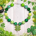 RESTOCKED! Rhinestone Four-Leaf Clover Bubblegum Necklace