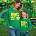 RESTOCKED! Mommy & Mini "Lucky Mama And Mini" Top, Matching Shirts Mommy And Me Boutique, St Patrick's Day Green Long Sleeve, Mom and Me