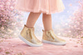 RESTOCKED! Girls/Toddler Gold Metallic Shimmer Booties
