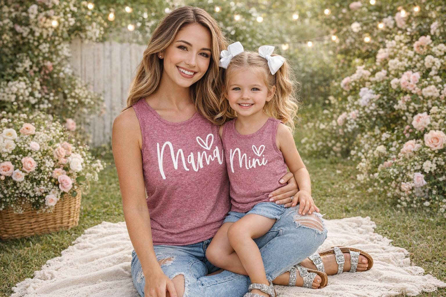 Mom & Me Matching Tank Tops – Mama and Mini Heather Plum Shirts