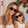 Mommy and Me Heart Sunglasses – Cheetah Print Matching Sunnies – Women & Kids – Multiple Colors