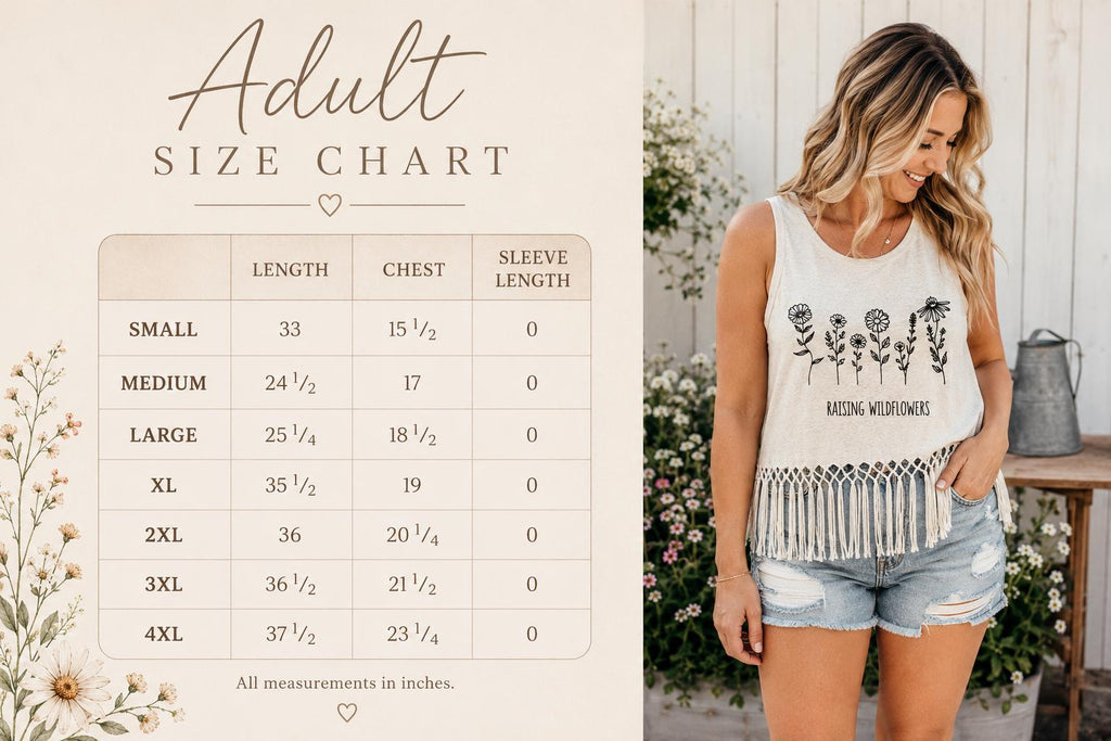 Mom & Me Wildflower Fringe Top | Gray Boho Matching Shirt | Mommy and Me Outfit | Western Boutique Style