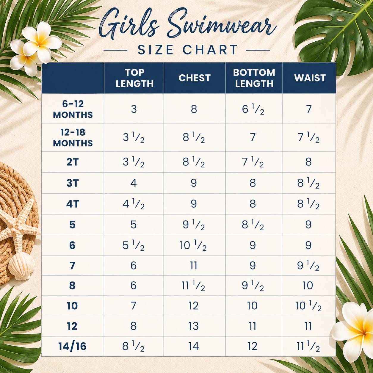 Blue Tropical Family Matching Swimsuits | Hawaiian Beach Swimwear Set