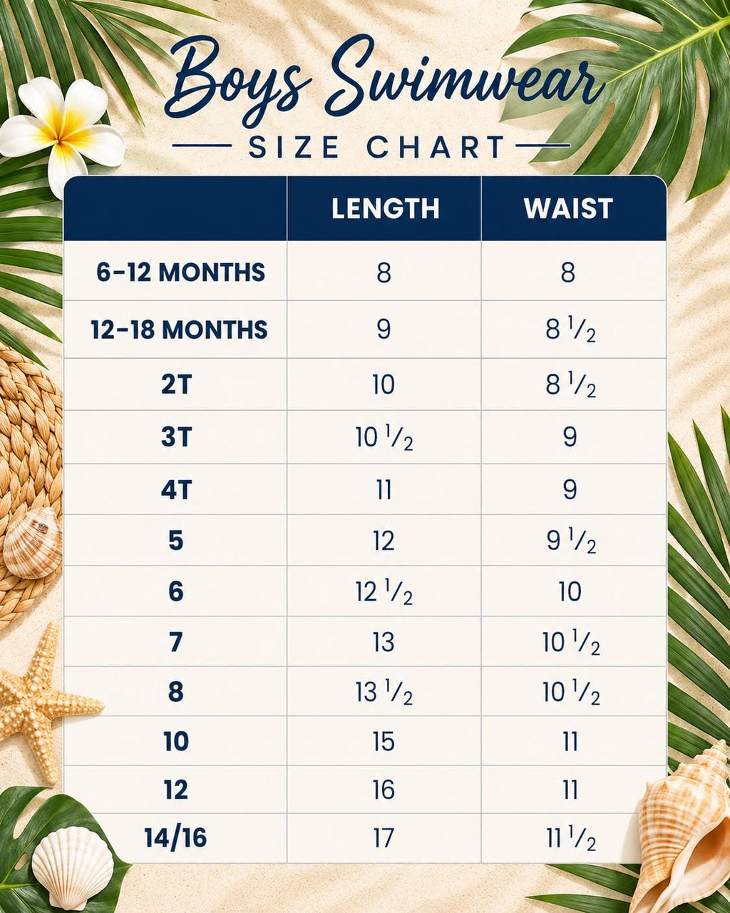 Blue Tropical Family Matching Swimsuits | Hawaiian Beach Swimwear Set