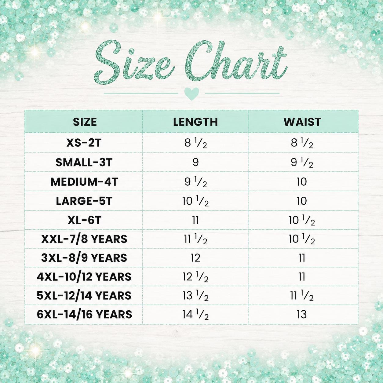 Girls Mint Sequin Denim Shorts, Toddler & Girls Jean Shorts, Adjustable Waist Denim Shorts, Boutique Summer Clothing, Sizes 2T-16