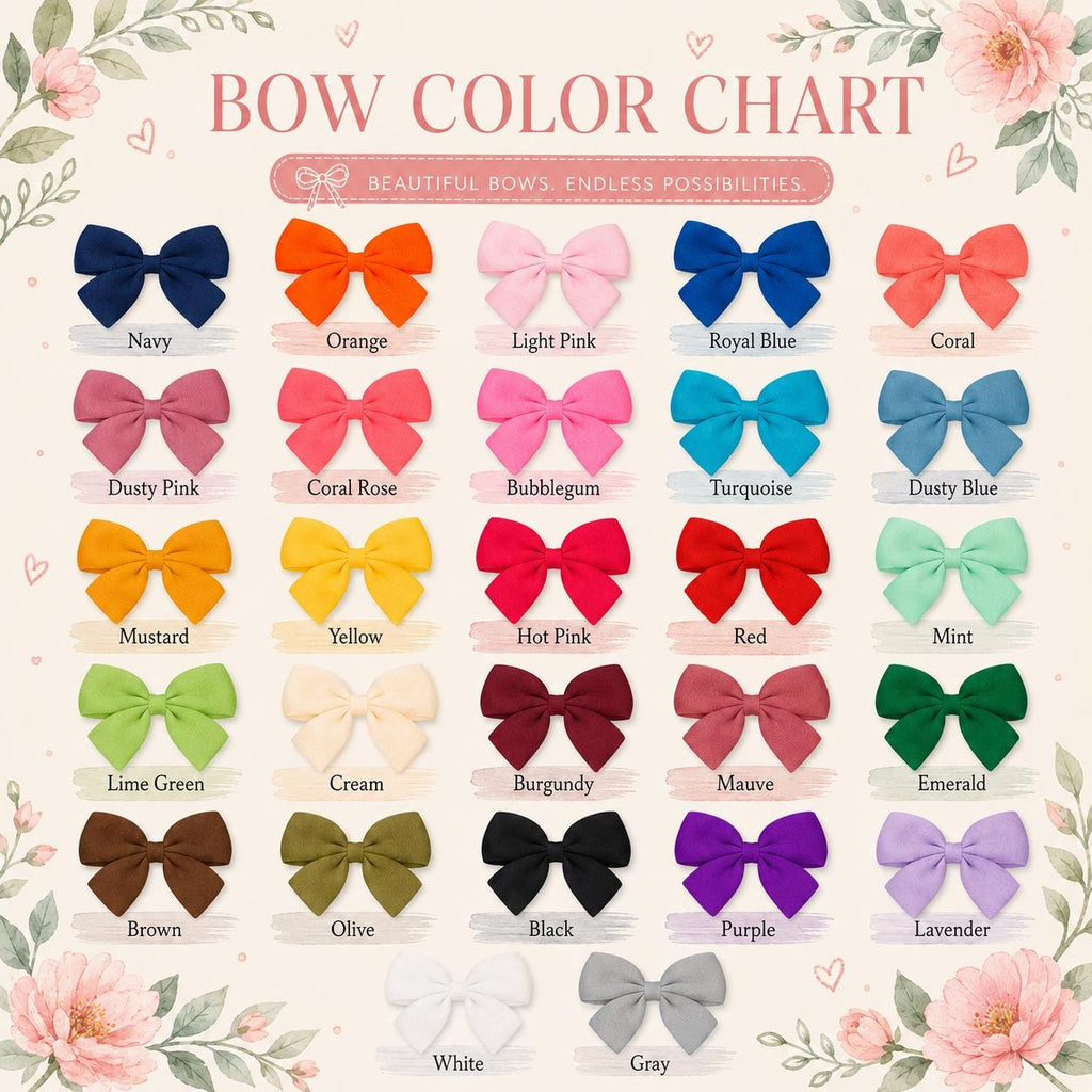 6” Large Boutique Hair Bows for Girls – Many Colors Available | Baby Toddler Hair Bow Clips
