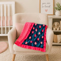 Pink Tulip Minky Blanket, Baby Girl Blanket, Floral Baby Blanket, Minky Dot Blanket, Toddler Blanket, Baby Shower Gift