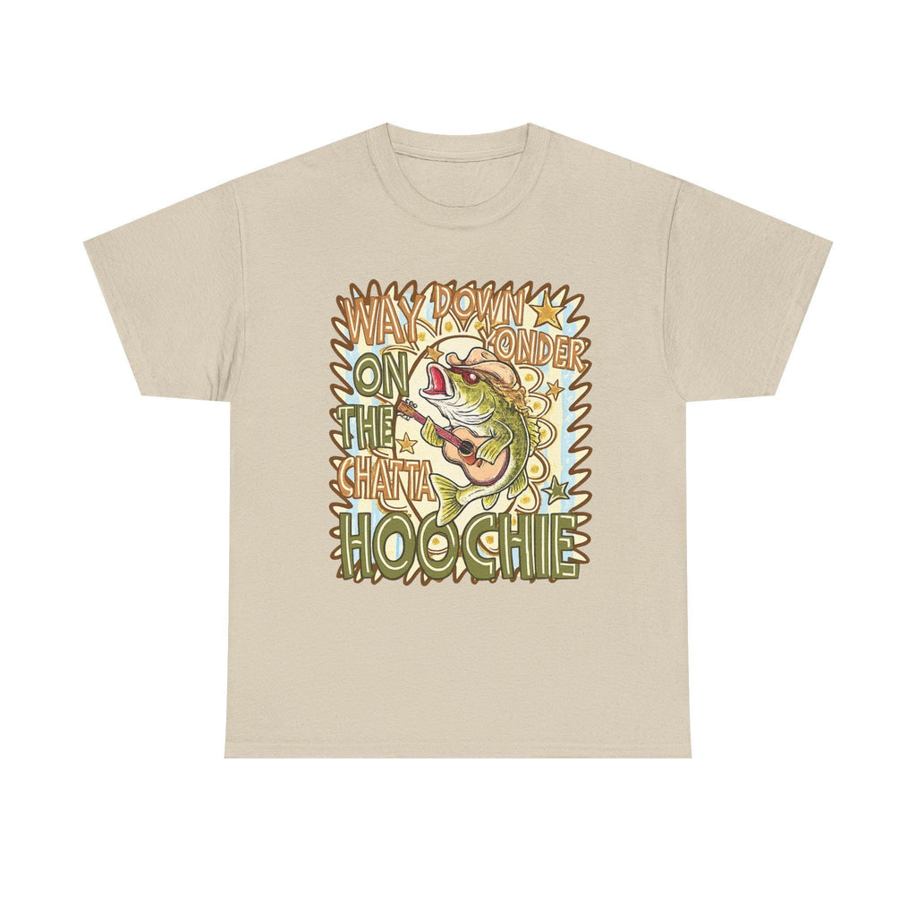 Way Down Yonder On The Chattahoochee Shirt, Country Music Tee, Funny Fishing Shirt, Southern Graphic Tee, Vintage Bass Fish, Unisex Fit