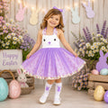 Easter Bunny Halter Tutu Dress for Girls, Toddler & Baby | Purple, Pink or Mint Bunny Dress | Easter Outfit | Spring Dress