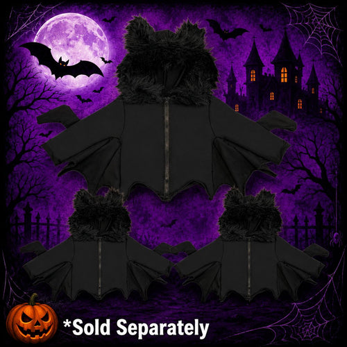 Family Bat Costume Hoodie, Mom Dad Kids Bat Costume, Black Bat Halloween Costume, Matching Family Halloween Outfit, Boutique, Hoodie Only