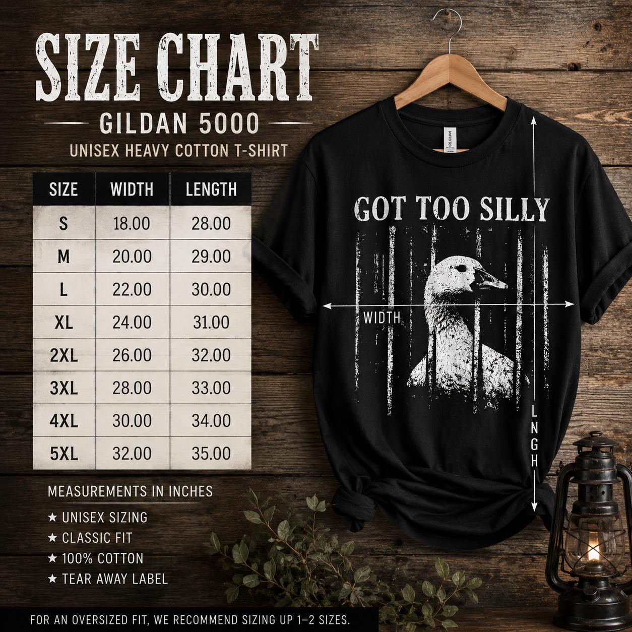 Got Too Silly Goose Shirt, Funny Goose Graphic Tee, Goose Jail T-Shirt, Meme Shirt, Unisex Fit Graphic Tee, Funny Animal Shirt