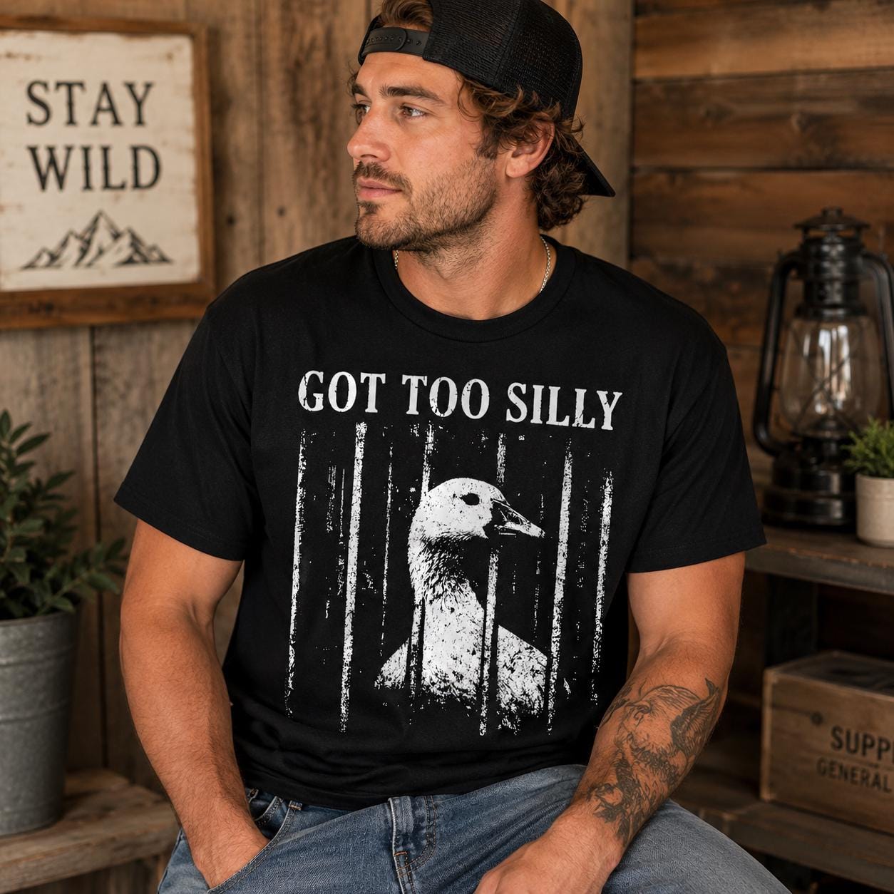 Got Too Silly Goose Shirt, Funny Goose Graphic Tee, Goose Jail T-Shirt, Meme Shirt, Unisex Fit Graphic Tee, Funny Animal Shirt